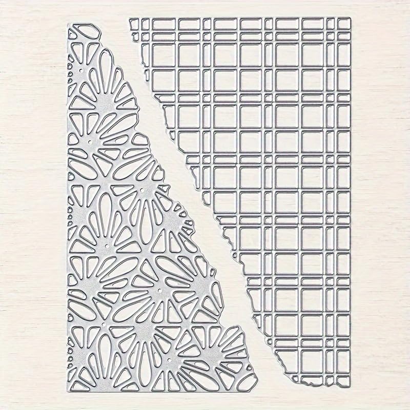 Lapoo 3D Backgrounds Frame Metal Cutting Die for Scrapbooking, New Cutting Dies DIY Album Card Making Decor Paper Craft Metal Die Cuts Party Wedding Decorations (Skew Border 5.1 x 3.8 in) - Image 4